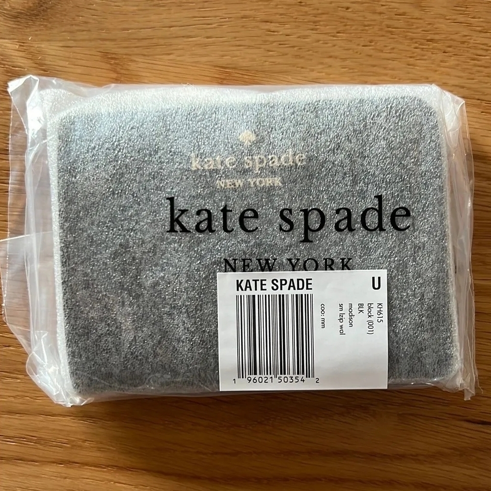Kate Spade Black Zip Wallet - Picture 4 of 4